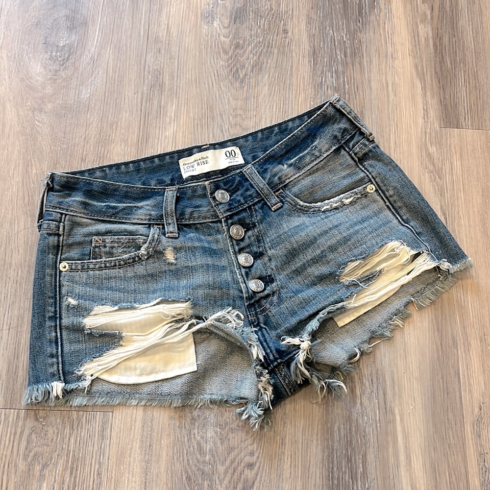 Abercrombie Size 00 Denim Shorts